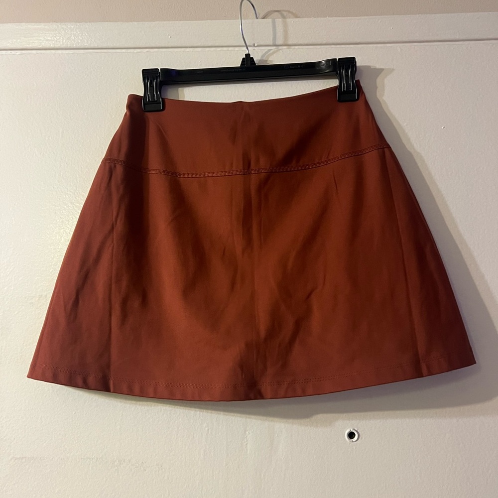 Girlfriend Collective Rust Mini Skirt - Picture 9 of 16
